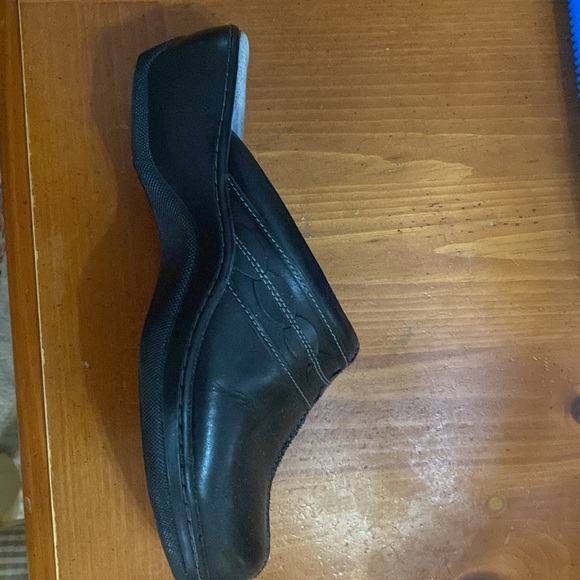 SOFTWALK Amber- Black Leather CLOG Size 11WW - Picture 7 of 9